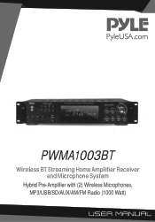 Pyle PWMA1003BT Instruction Manual