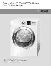 Bosch WTVC3500UC User Guide