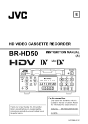 JVC BR-HD50U Instructions
