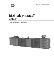 Konica Minolta bizhub PRESS 2250P bizhub PRESS 2250P Security User Guide
