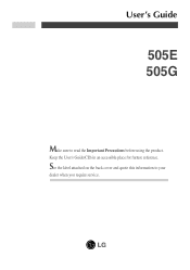 LG 505E User Guide