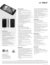 LG LS740 Virgin Mobile Update - Lg Volt Ls740 Boost Mobile Spec Sheet