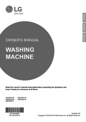 LG WM3460CW Owners Manual