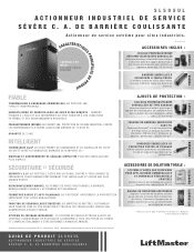 LiftMaster SL595UL SL595UL Product Guide - French