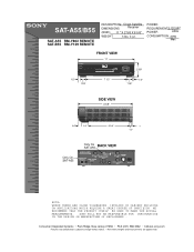 Sony SAT-B55 Dimensions Diagrams
