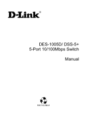 D-Link DES-1005D Manual