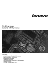Lenovo J105 (Slovak) Quick reference guide