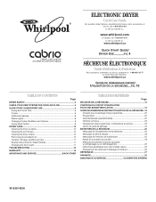 Whirlpool WGD7800XL Owners Manual