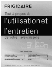 Frigidaire FPHD2485NF Complete Owner's Guide (Français)