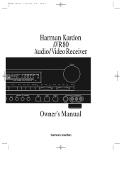 Harman Kardon AVR80 Owners Manual