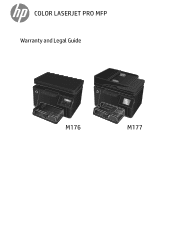 HP Color LaserJet Pro MFP M176 Warranty and Legal Guide