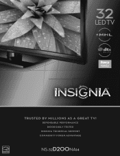 Insignia NS-32D200NA14 Information Brochure (English)