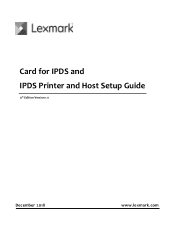 Lexmark CX827 Card for IPDS: IPDS Printer and Host Setup Guide 9th ed.