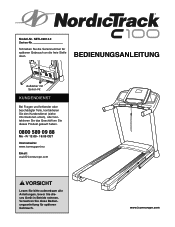 NordicTrack C 100 Treadmill German Manual