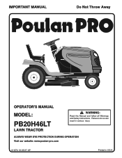 Poulan PB20H46LT User Manual