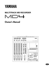 Yamaha MD4 Owner's Manual