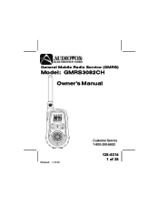 Audiovox GMRS3082CH Owners Manual
