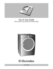 Electrolux EWMGD65HIW Use and Care Manual
