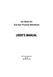 Gigabyte GA-7BESH User Manual