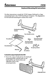 Intermec CV30 CV30 Compact Keyboard (AK4) Mounting Kit Instructions