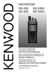 Kenwood NX-340 Operation Manual 2