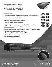 Philips DVD623AT99 Leaflet