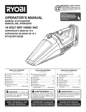 Ryobi P7131 Operation Manual 1