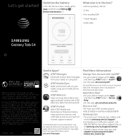 Samsung Galaxy Tab S4 10.5 with S Pen ATT Quick Start Guide