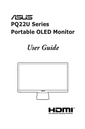 Asus ProArt Display PQ22UC PQ22U Series User Guide