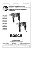 Bosch 1033VSR Operating Instructions