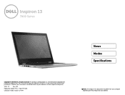 Dell Inspiron 13 7347 Inspiron 13 7347 Specifications