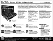 EVGA GeForce GTX 580 DS Superclocked PDF Spec Sheet