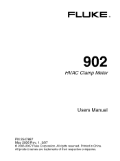 Fluke 902 FE 902 Users Manual