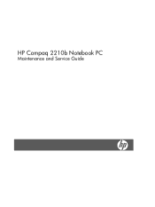 HP 2210b HP Compaq 2210b Notebook PC - Maintenance and Service Guide