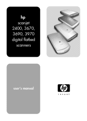 HP Scanjet 3970 HP Scanjet 2400, 3670, 3690, and 3970 digital flatbed scanners - (English) User Manual