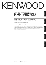 Kenwood KRF-V6070D User Manual