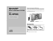 Sharp XL-HP505 XL-HP505 Operation Manual
