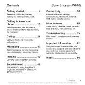 Sony Ericsson W810 User Guide