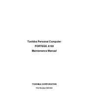 Toshiba A100 VA3 Maintenance Manual