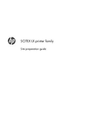 HP Scitex LX600 HP Scitex LX Printer Family - Site preparation guide
