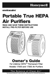 Honeywell 17005 Owners Guide