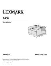 Lexmark T430 User's Guide