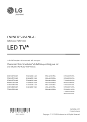 LG 75NANO90UNA Owners Manual