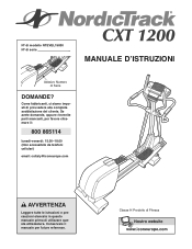 NordicTrack Cxt 1200 Elliptical Italian Manual