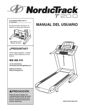 NordicTrack T20.0 Treadmill Spanish Manual