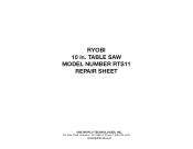 Ryobi RTS11 Parts Diagram