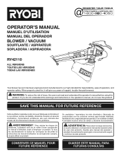 Ryobi RY42110 Operator's Manual