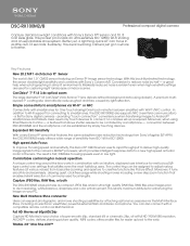 Sony DSC-RX100M2 Marketing Specifications