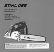 Stihl 066 Instruction Manual