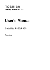Toshiba Satellite P850 PSPKBC-057010 Users Manual Canada; English
